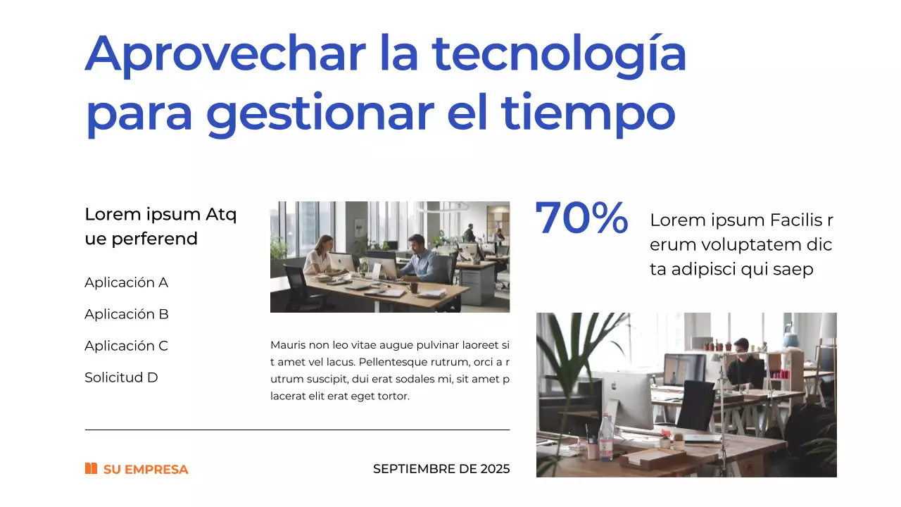 Blue Simple Time Management Plan Material de estudio