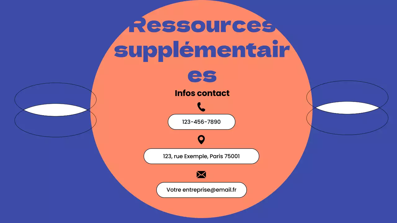 Stratégie commerciale simple de marketing par courriel pour le bleu et l'orange