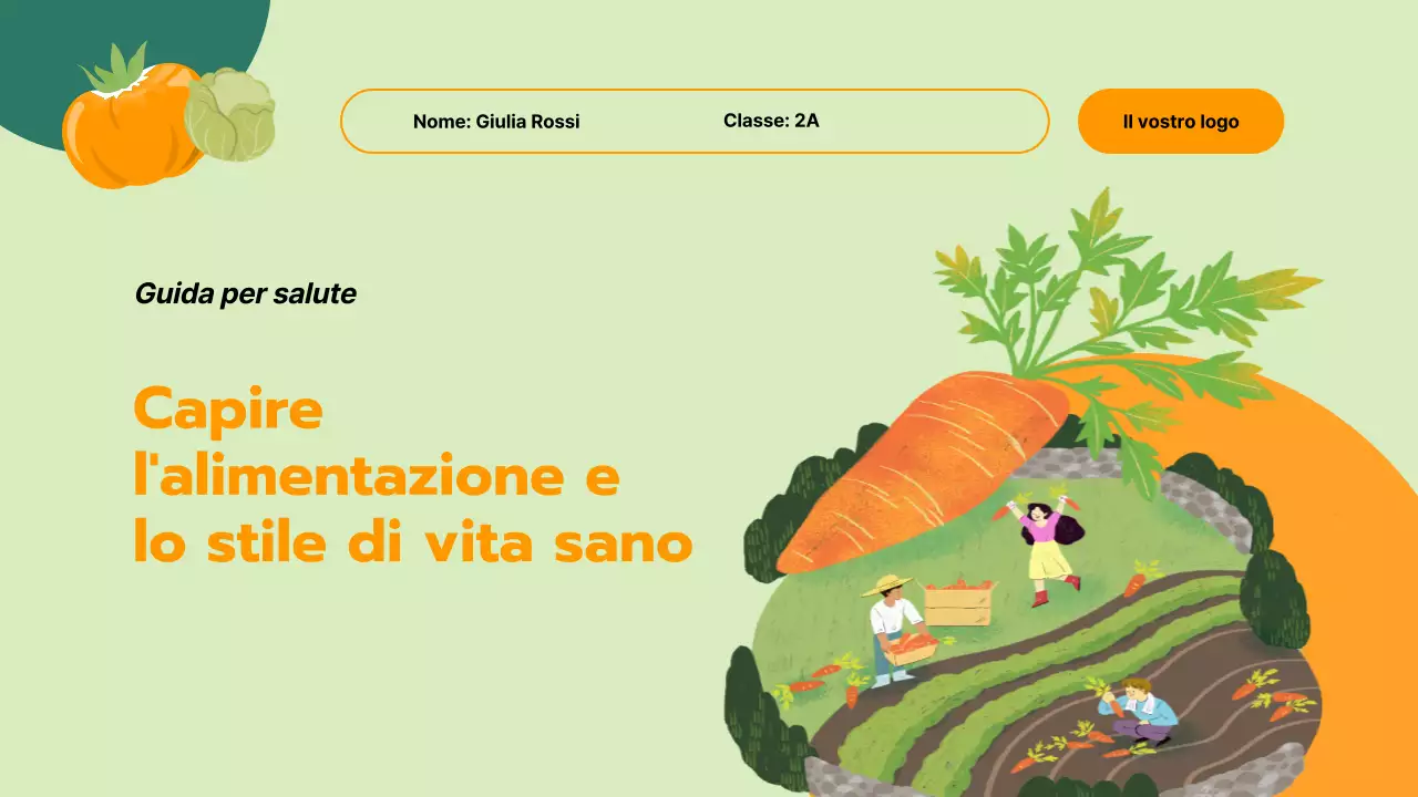 Materiale del corso di nutrizione e vita sana Green Simple