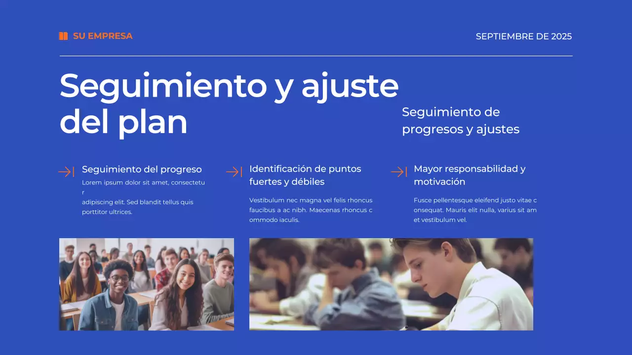 Blue Simple Time Management Plan Material de estudio