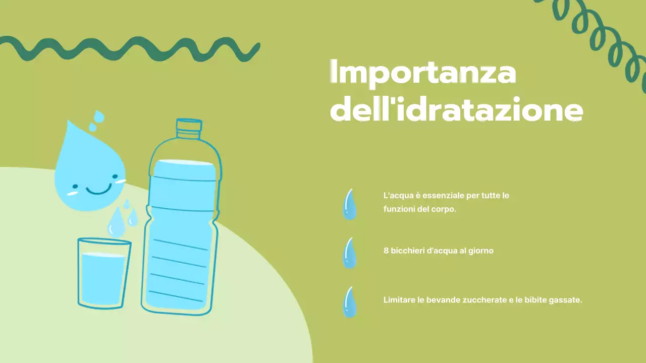 Materiale del corso di nutrizione e vita sana Green Simple