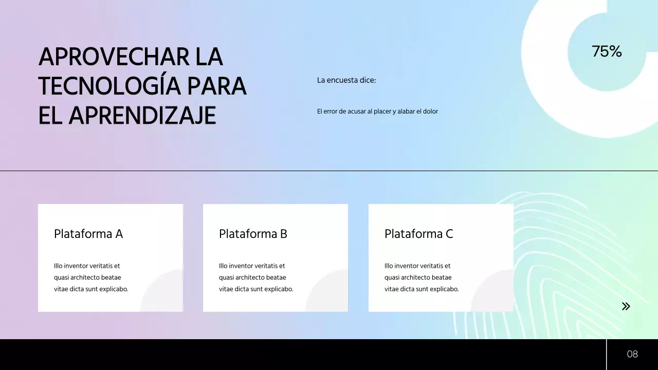 Plan de estudio moderno verde y azul Material de clase