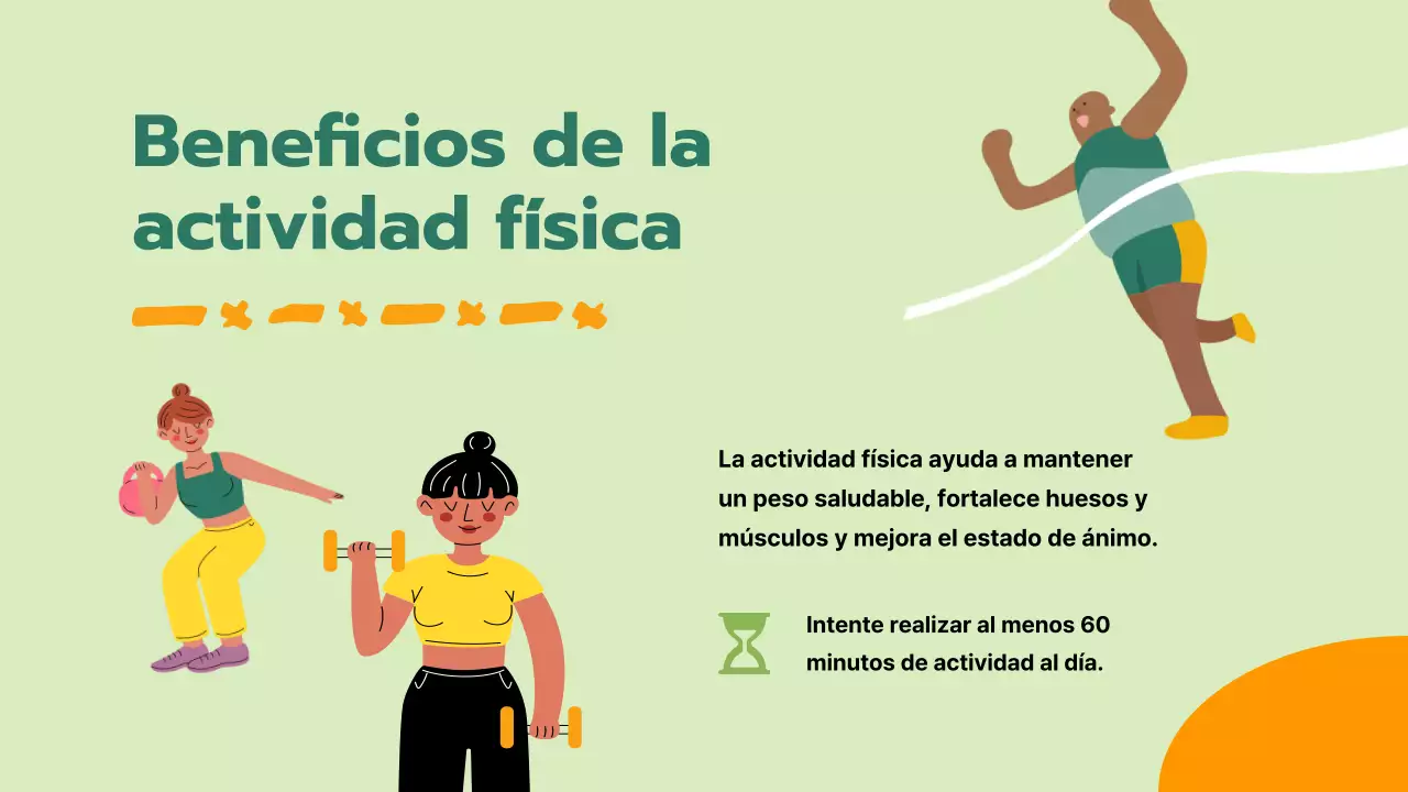 Green Simple Nutrición y Vida Sana Material de clase