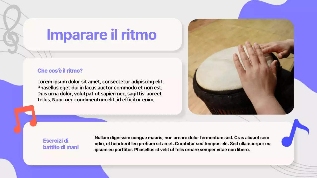 Materiale di studio sui Melody Makers della musica pop viola