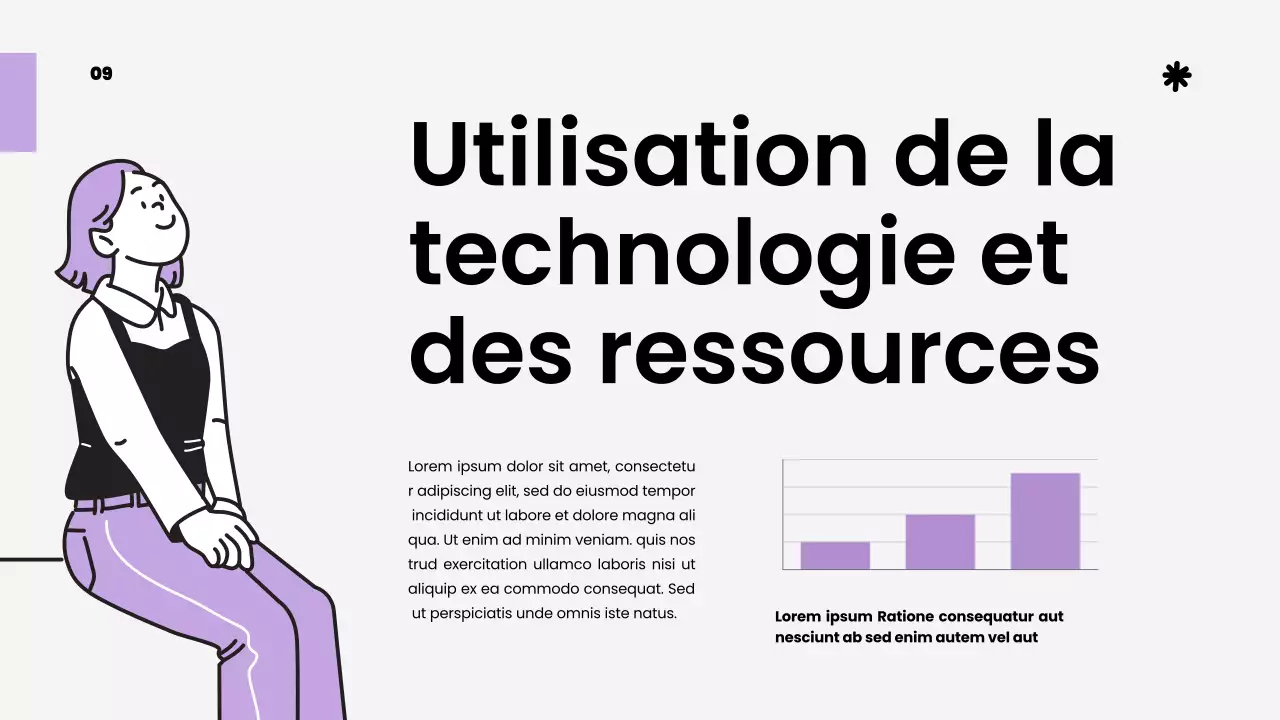Purple White Simple Strategic Study Class Materials (matériel d'étude stratégique simple)