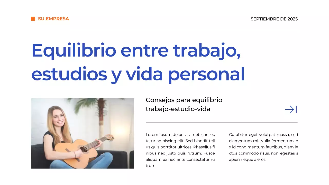 Blue Simple Time Management Plan Material de estudio