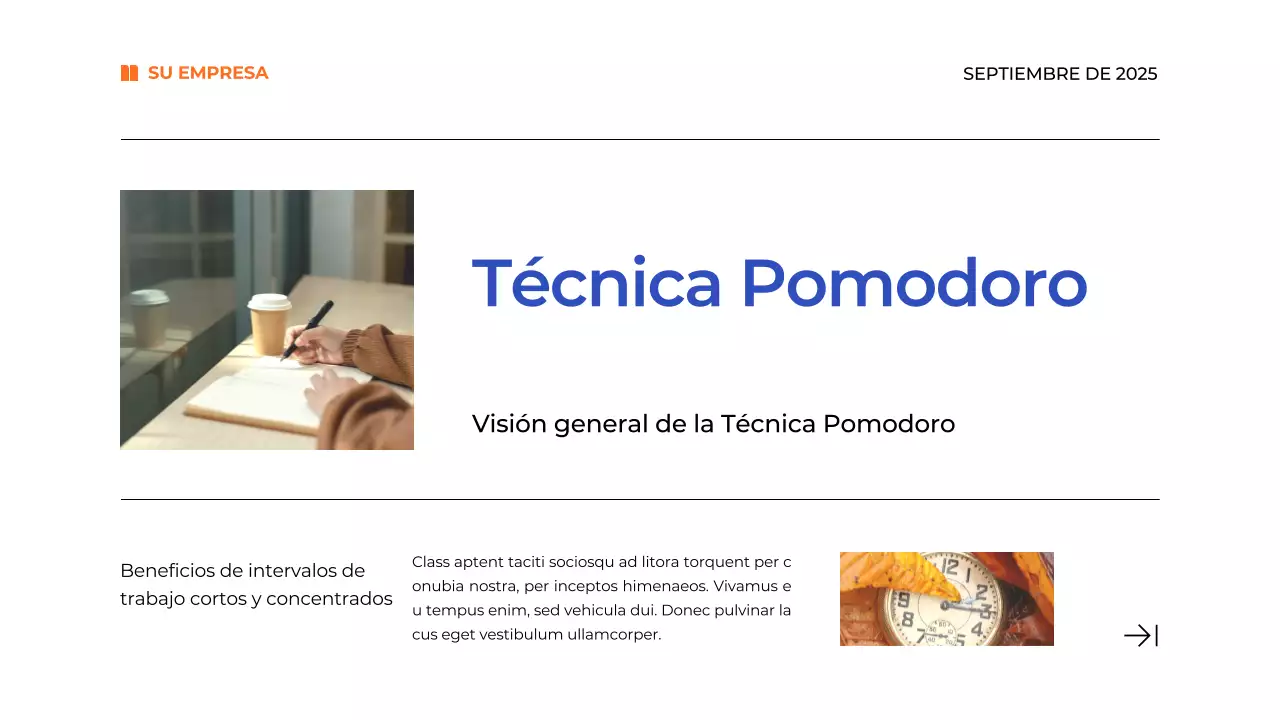 Blue Simple Time Management Plan Material de estudio