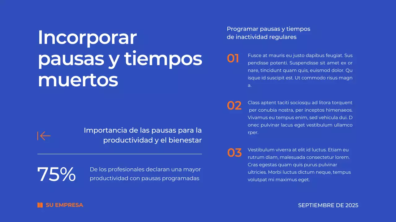 Blue Simple Time Management Plan Material de estudio