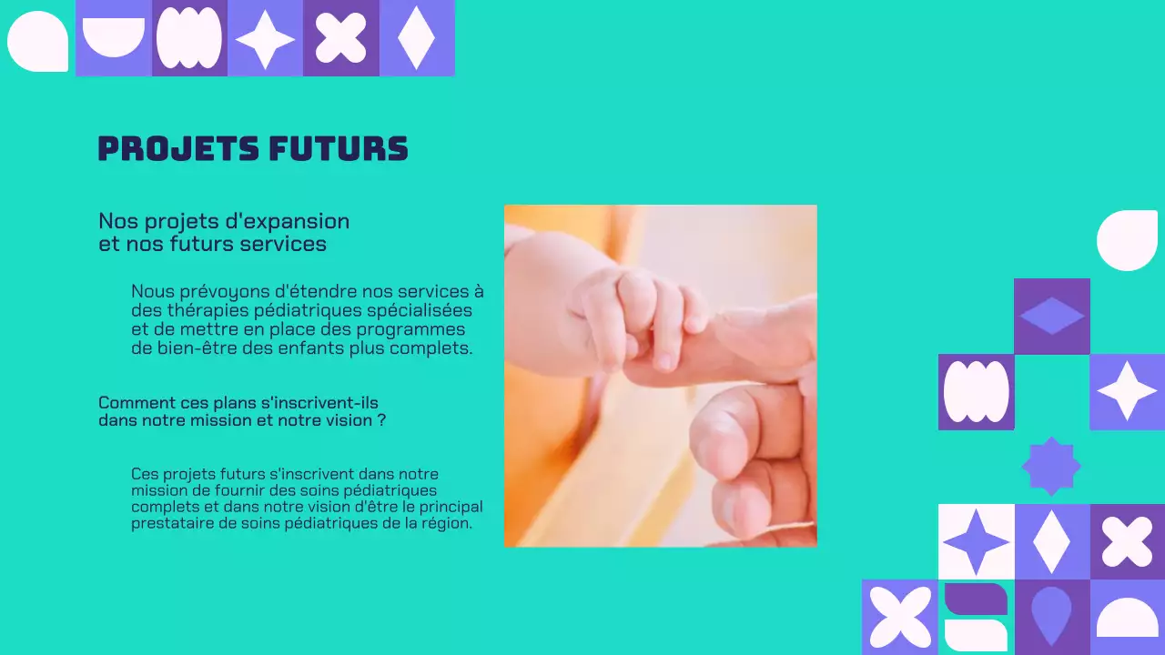 Purple And Green Modern Healthcare Solutions Présentation de l'entreprise