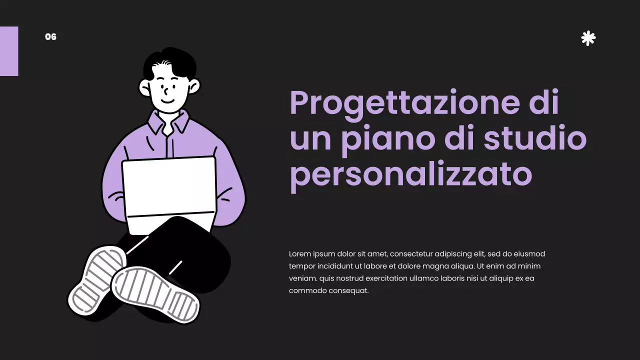 Viola Bianco Semplice Materiale di studio strategico di classe