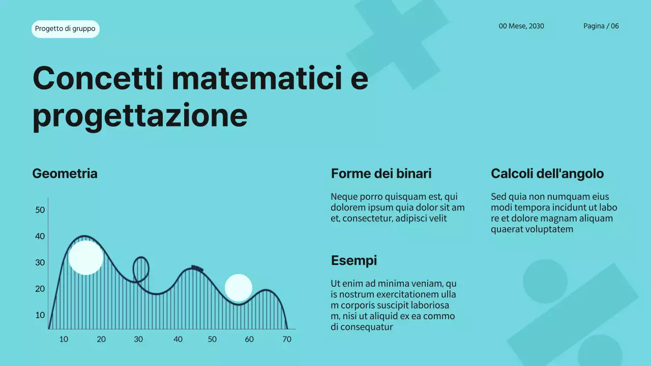 Blu Rosa Bianco Semplice Progetto di gruppo moderno Materiale di studio per la matematica