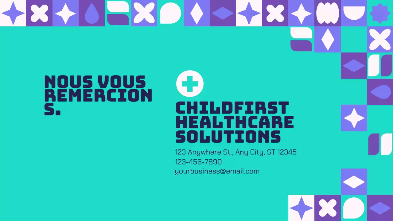 Purple And Green Modern Healthcare Solutions Présentation de l'entreprise