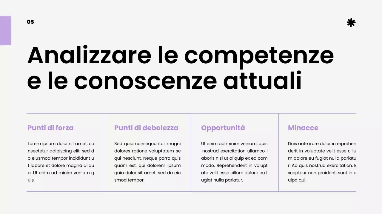 Viola Bianco Semplice Materiale di studio strategico di classe