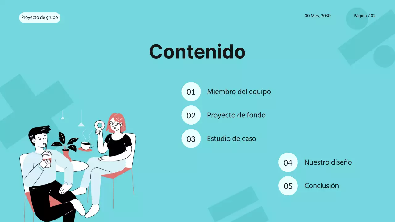 Azul Rosa Blanco Simple Moderno Proyecto de Grupo Matemáticas Materiales de Estudio