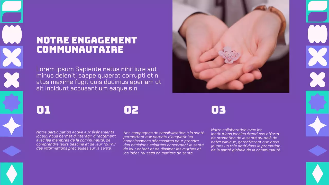 Purple And Green Modern Healthcare Solutions Présentation de l'entreprise