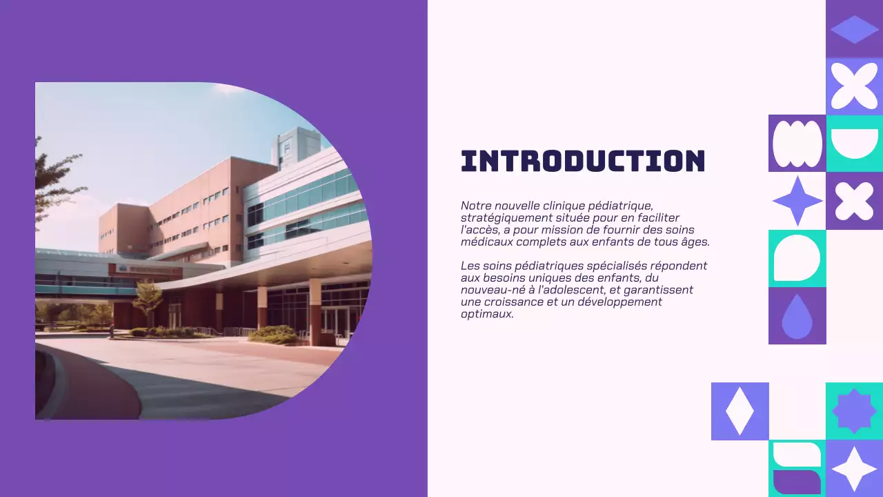 Purple And Green Modern Healthcare Solutions Présentation de l'entreprise