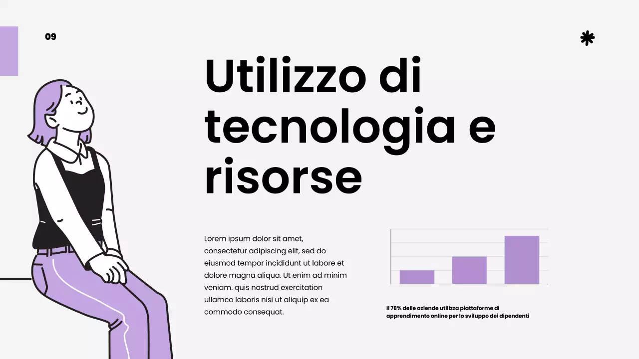 Viola Bianco Semplice Materiale di studio strategico di classe