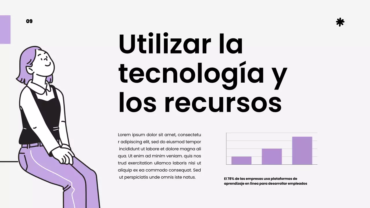 Púrpura Blanco Simple Estratégico Estudio Materiales de clase