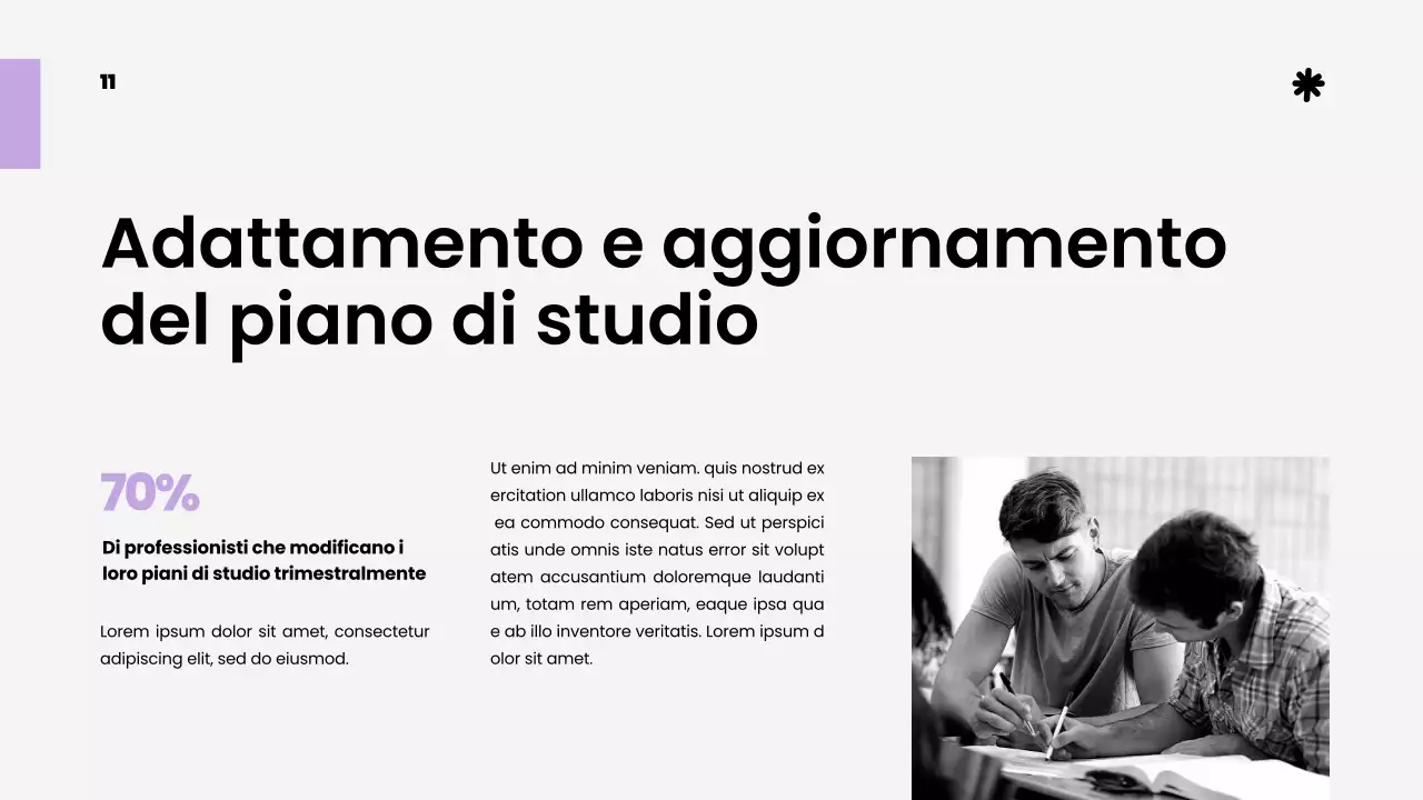 Viola Bianco Semplice Materiale di studio strategico di classe