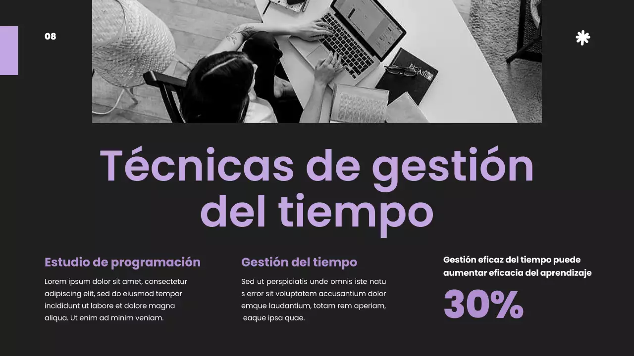 Púrpura Blanco Simple Estratégico Estudio Materiales de clase