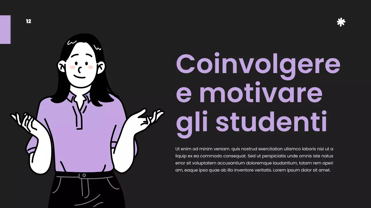 Viola Bianco Semplice Materiale di studio strategico di classe