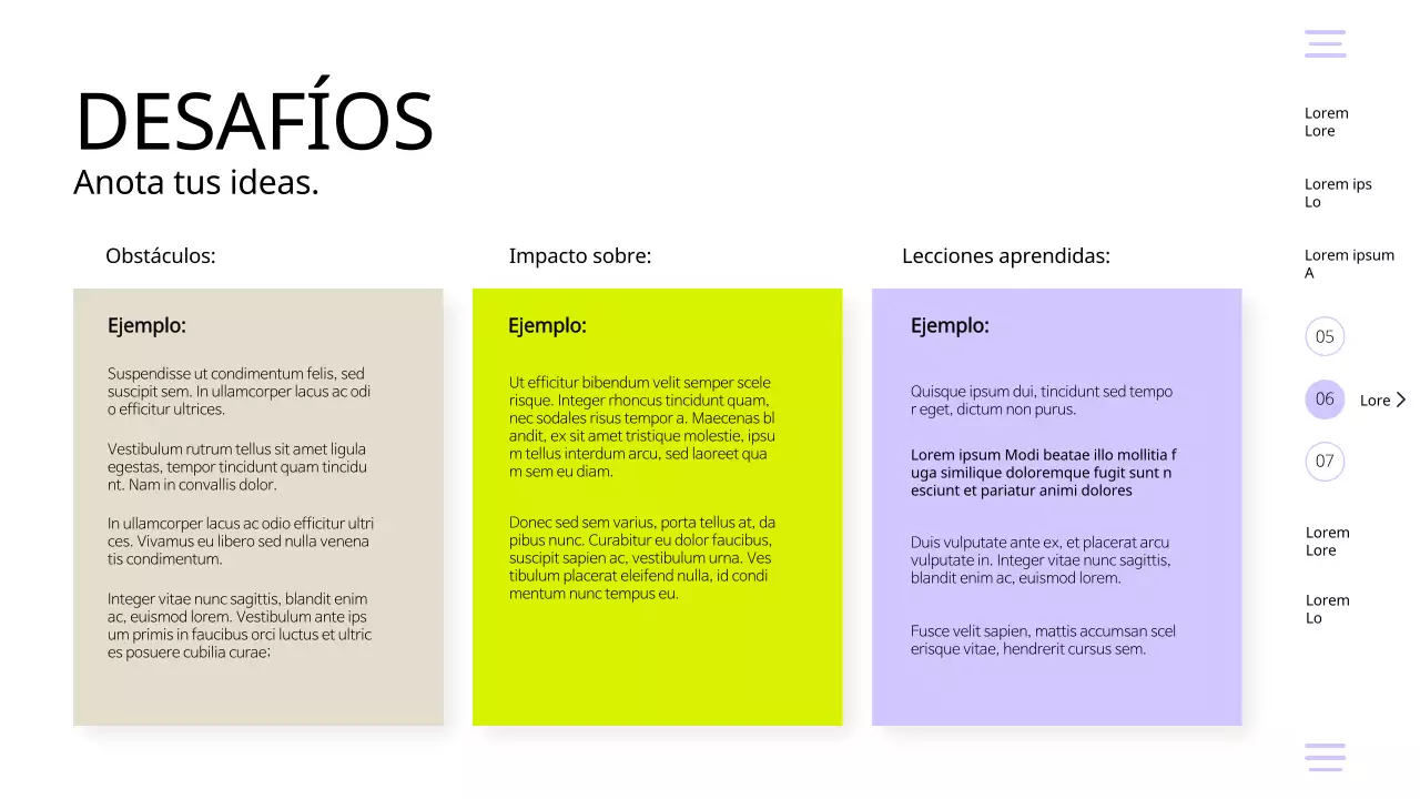 Púrpura Amarillo Moderno Simple Equipo Retrospectiva