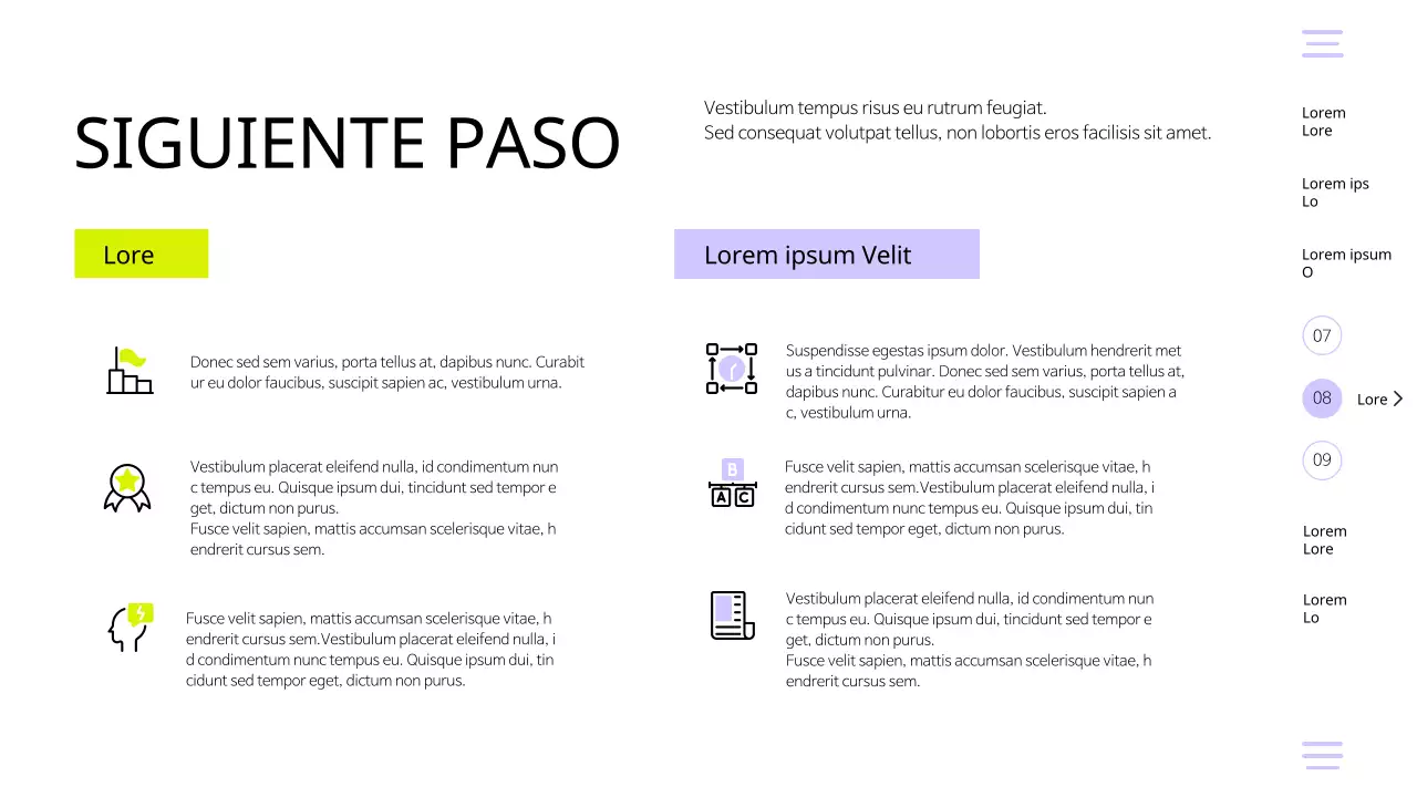 Púrpura Amarillo Moderno Simple Equipo Retrospectiva