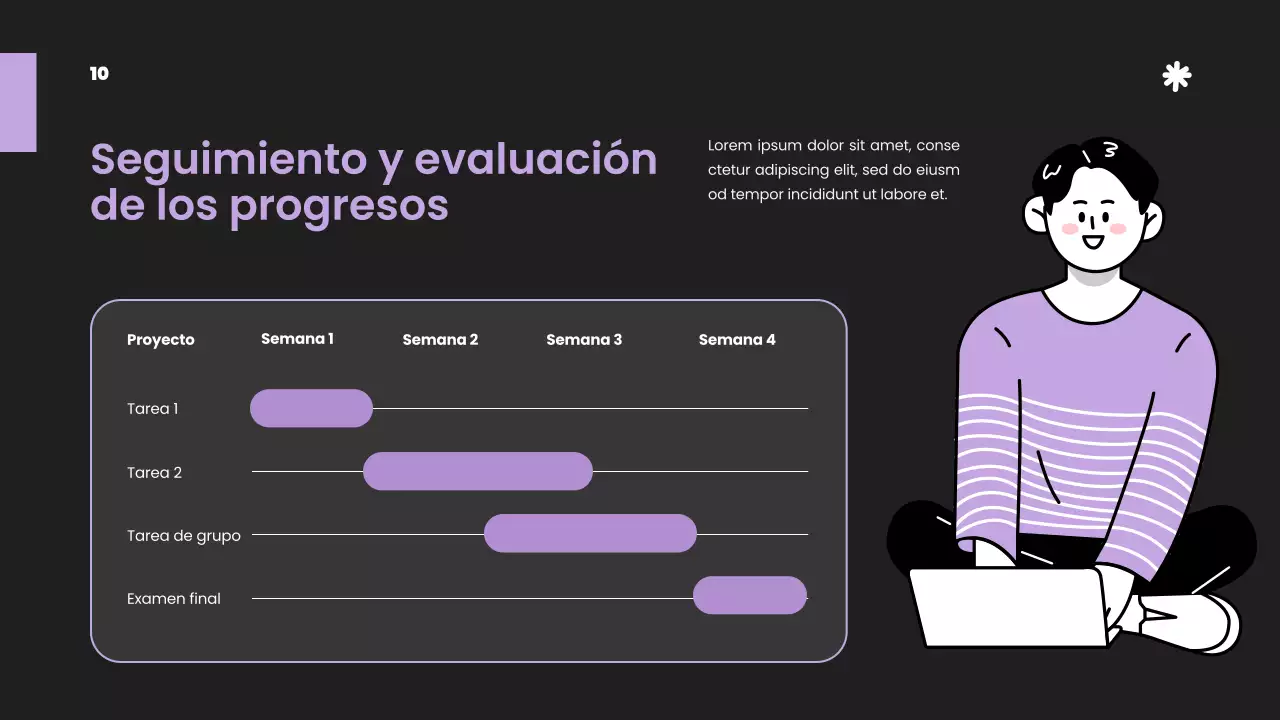 Púrpura Blanco Simple Estratégico Estudio Materiales de clase