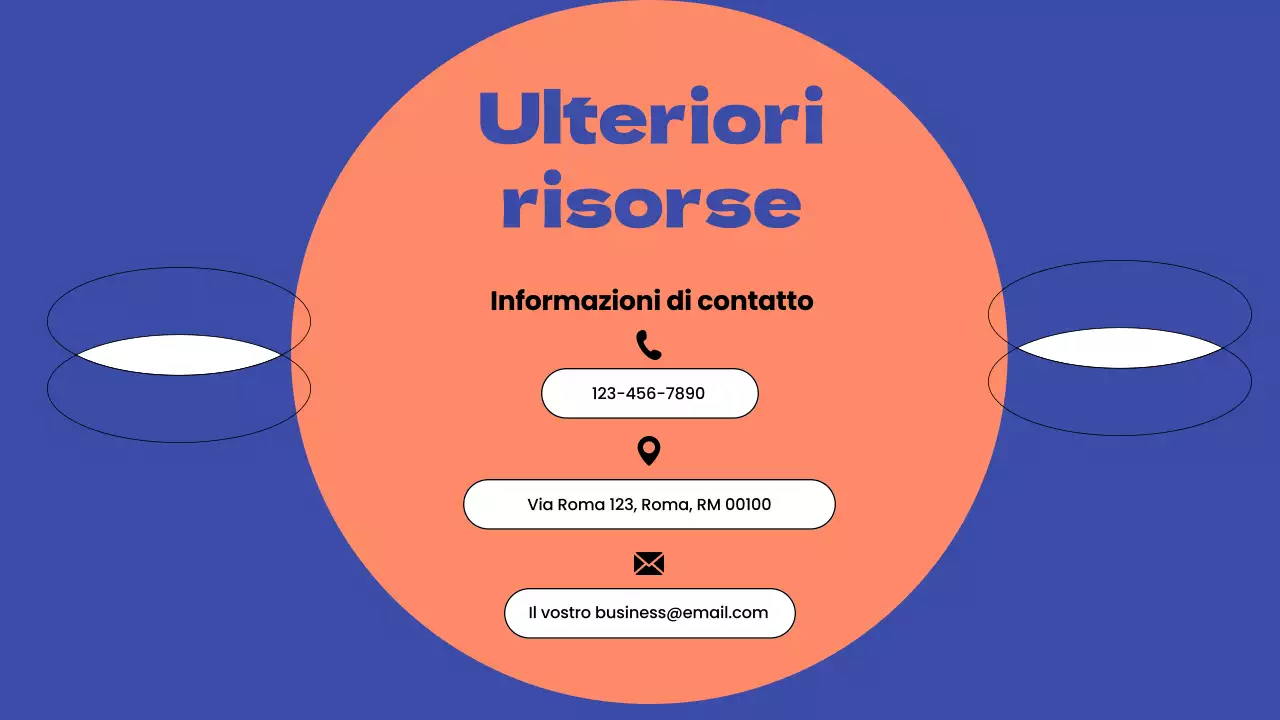 Strategia aziendale di email marketing semplice blu e arancione