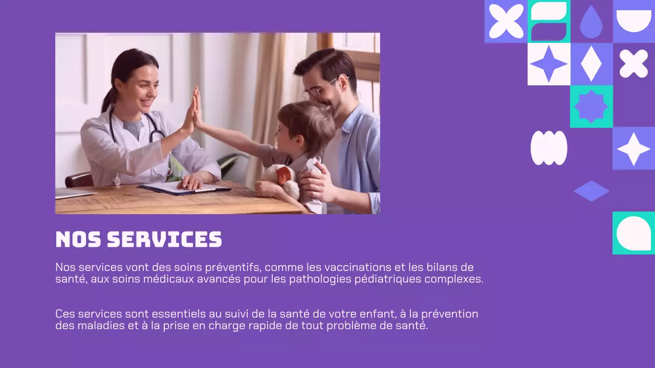 Purple And Green Modern Healthcare Solutions Présentation de l'entreprise