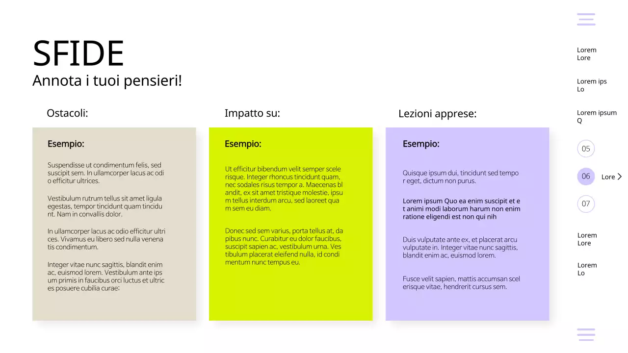 Viola Giallo Moderno Semplice Retrospettiva di squadra