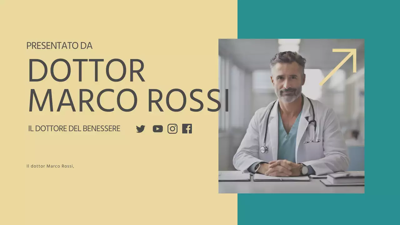 Blu e giallo Materiale didattico per webinar sulla salute e il benessere moderni