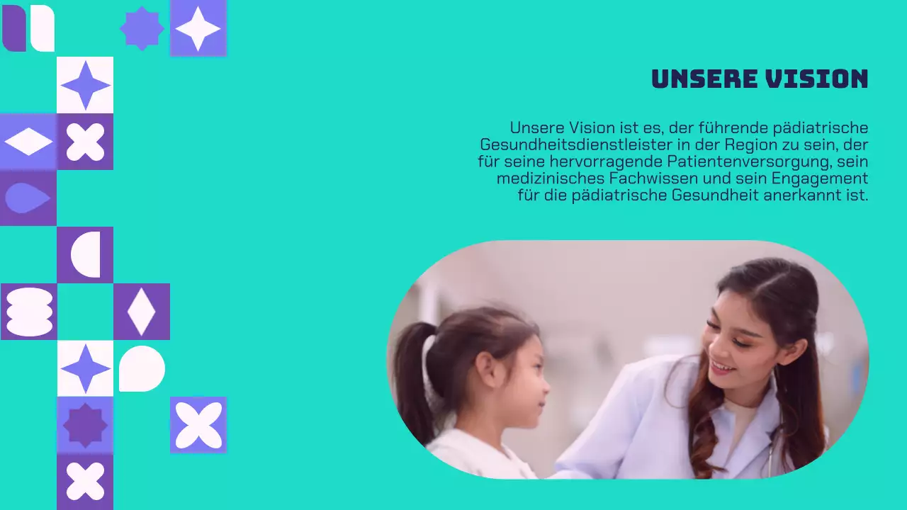 Purple And Green Modern Healthcare Solutions Unternehmensvorstellung