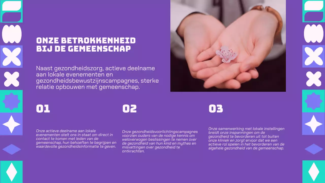 Purple And Green Modern Healthcare Solutions Bedrijf Introductie