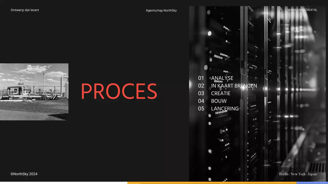 Black And Grey Modern Ontwerpbureau Introductie van het bedrijf