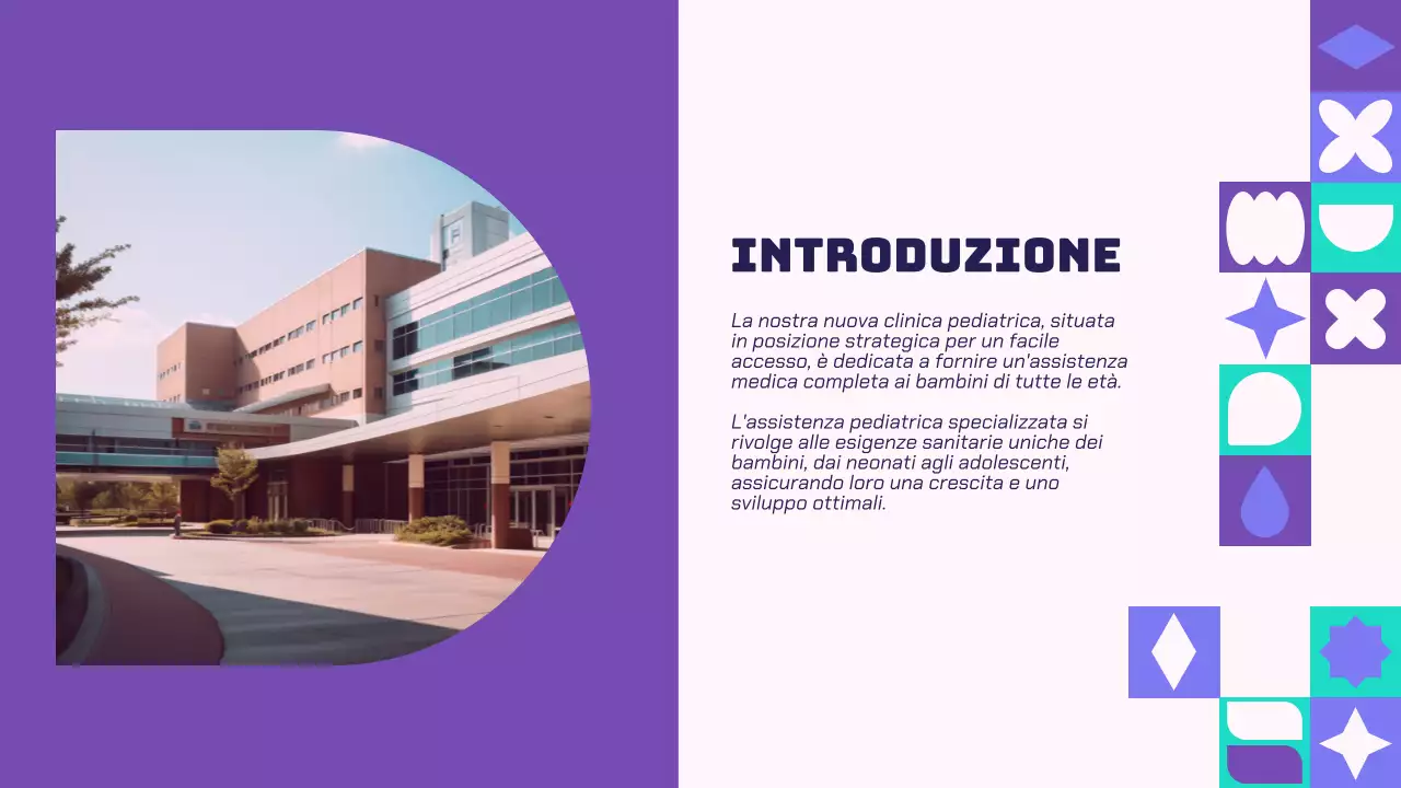 Purple And Green Modern Healthcare Solutions Introduzione aziendale