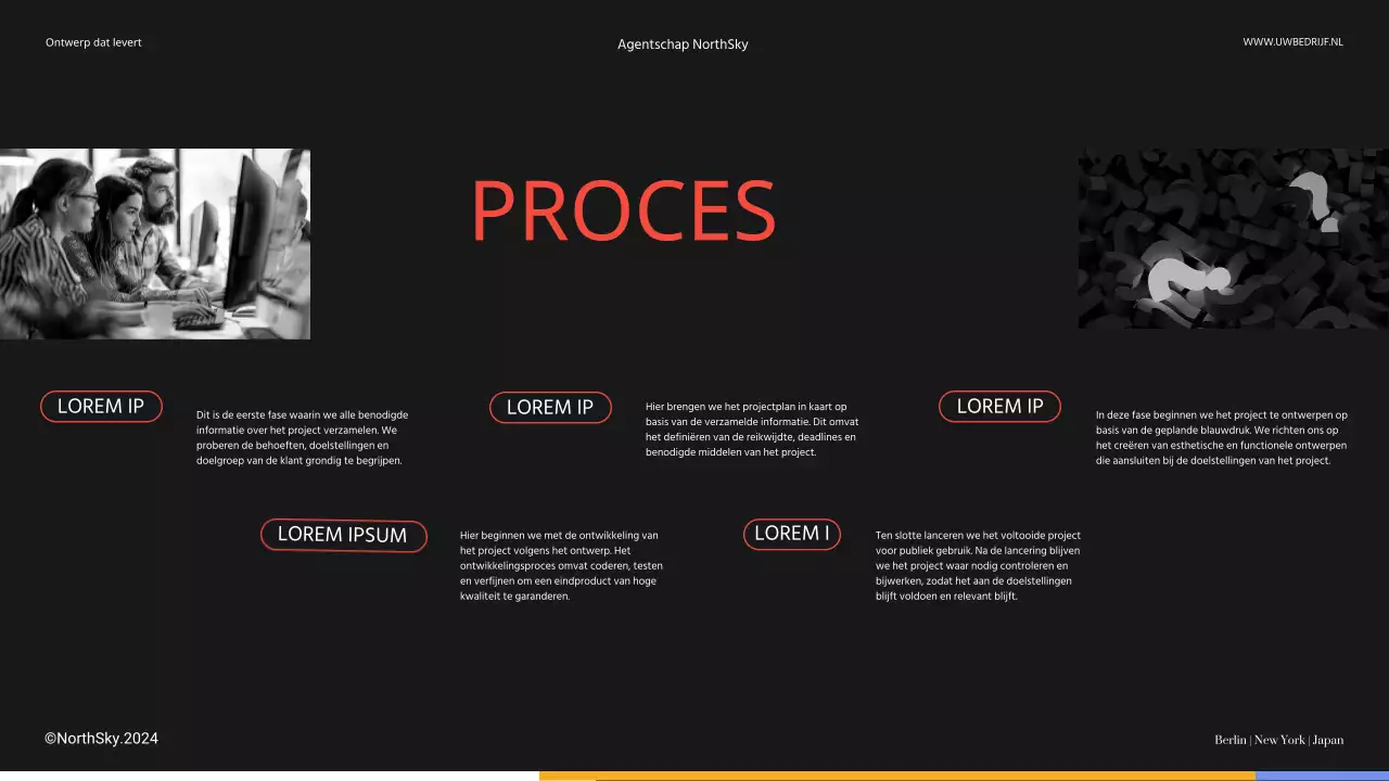 Black And Grey Modern Ontwerpbureau Introductie van het bedrijf