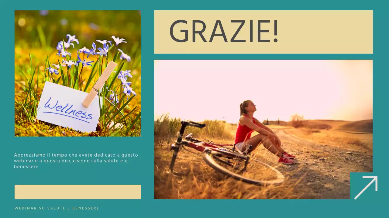 Blu e giallo Materiale didattico per webinar sulla salute e il benessere moderni