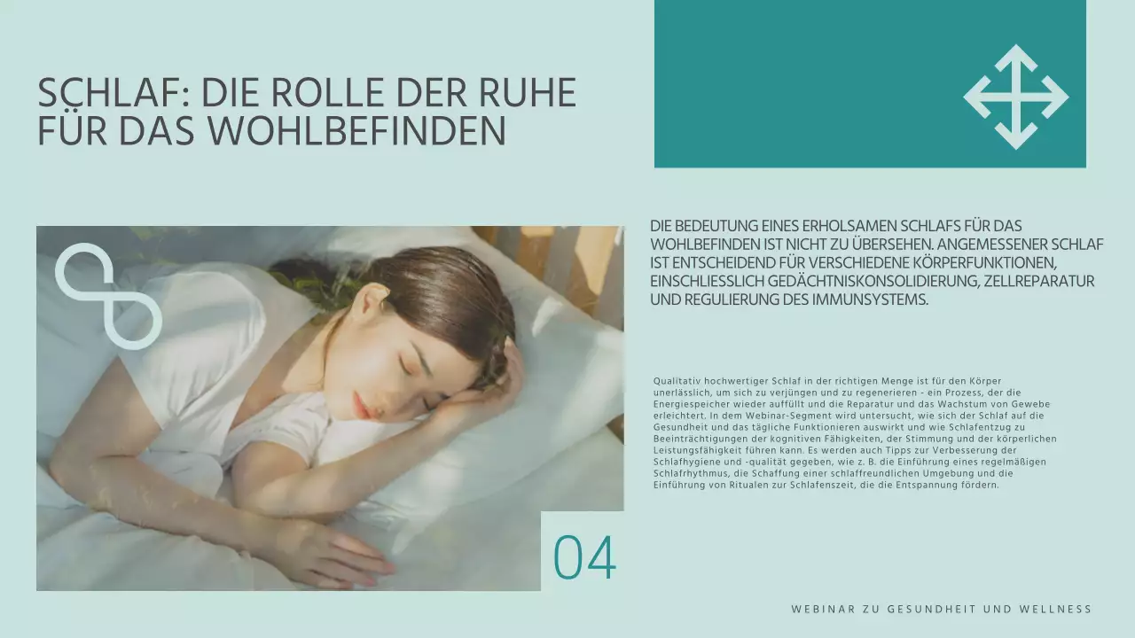 Blau und Gelb Moderne Gesundheit und Wellness Webinar Vortragsmaterial
