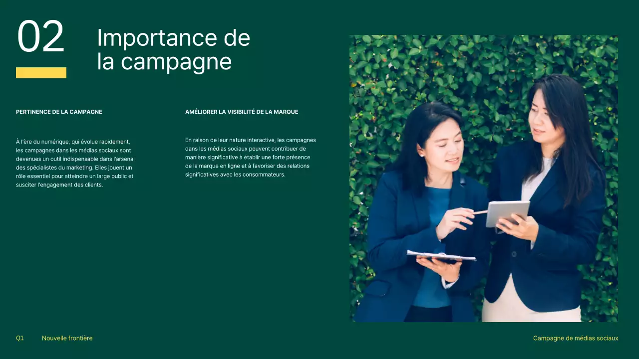 Campagne de médias sociaux moderne orange et jaune