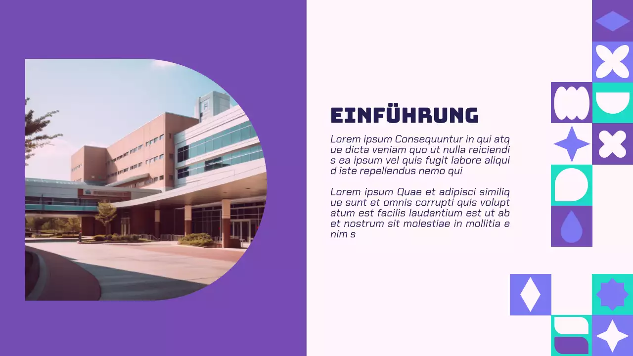 Purple And Green Modern Healthcare Solutions Unternehmensvorstellung