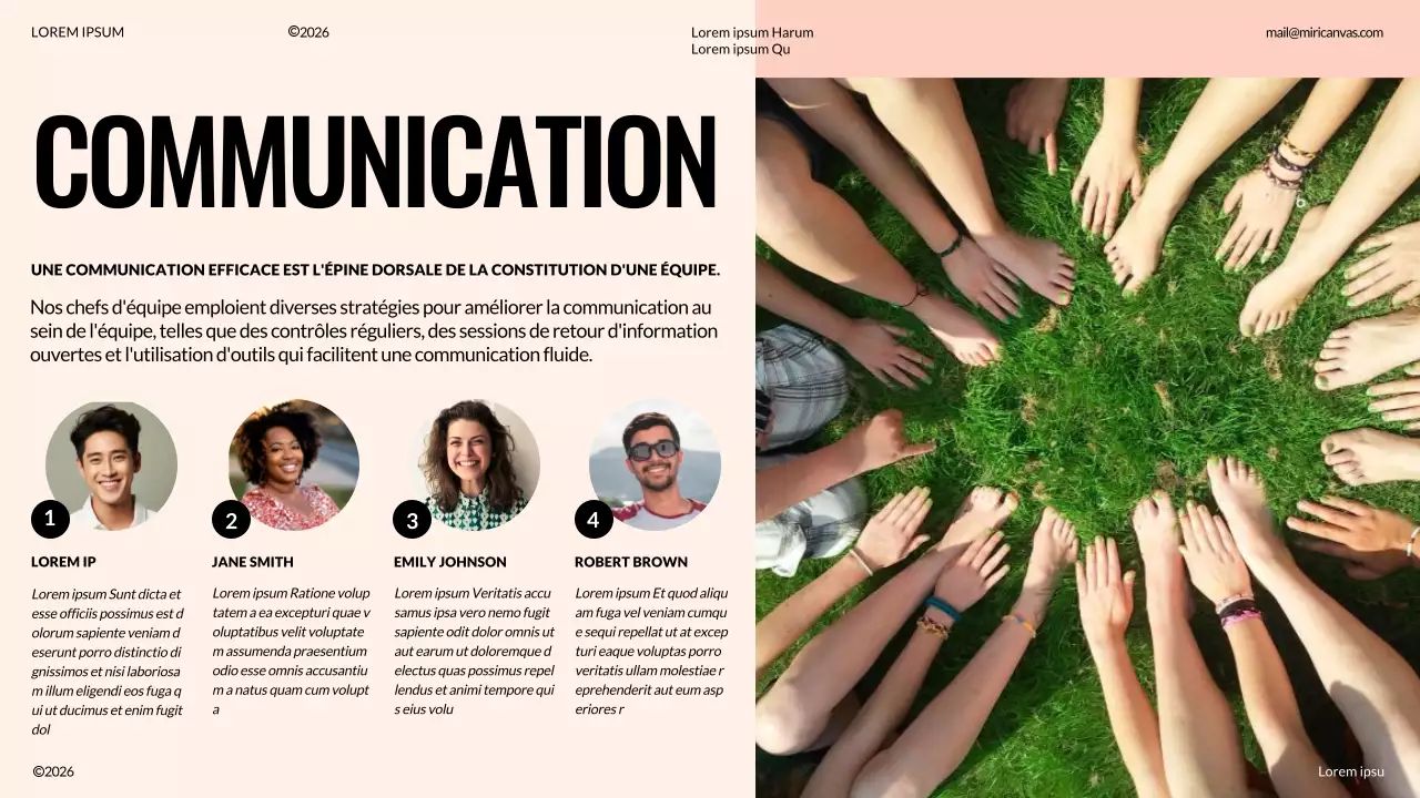 Proposition de team building moderne ivoire et orange