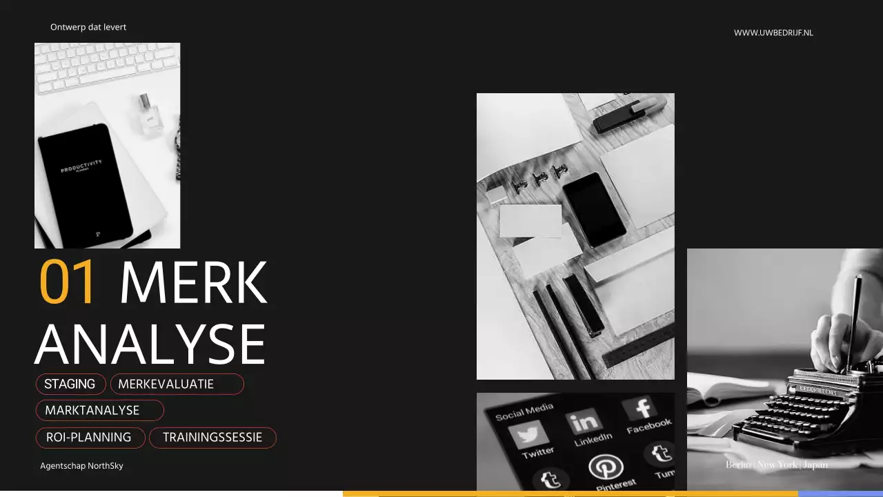 Black And Grey Modern Ontwerpbureau Introductie van het bedrijf