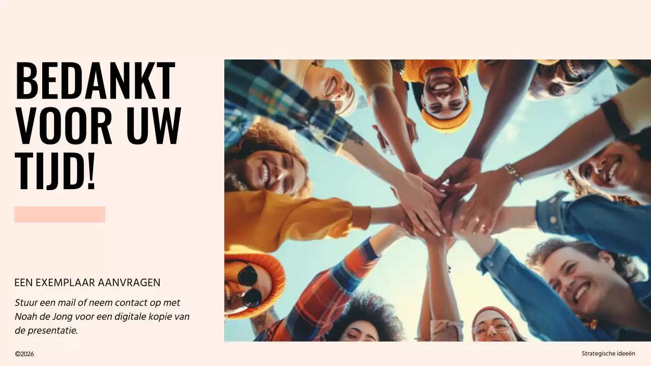 Ivoor en oranje modern teambuilding voorstel