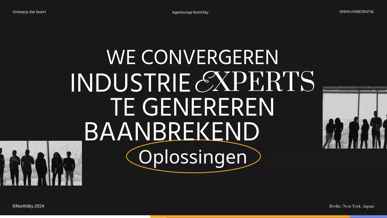 Black And Grey Modern Ontwerpbureau Introductie van het bedrijf