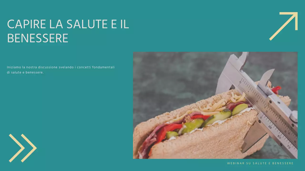 Blu e giallo Materiale didattico per webinar sulla salute e il benessere moderni