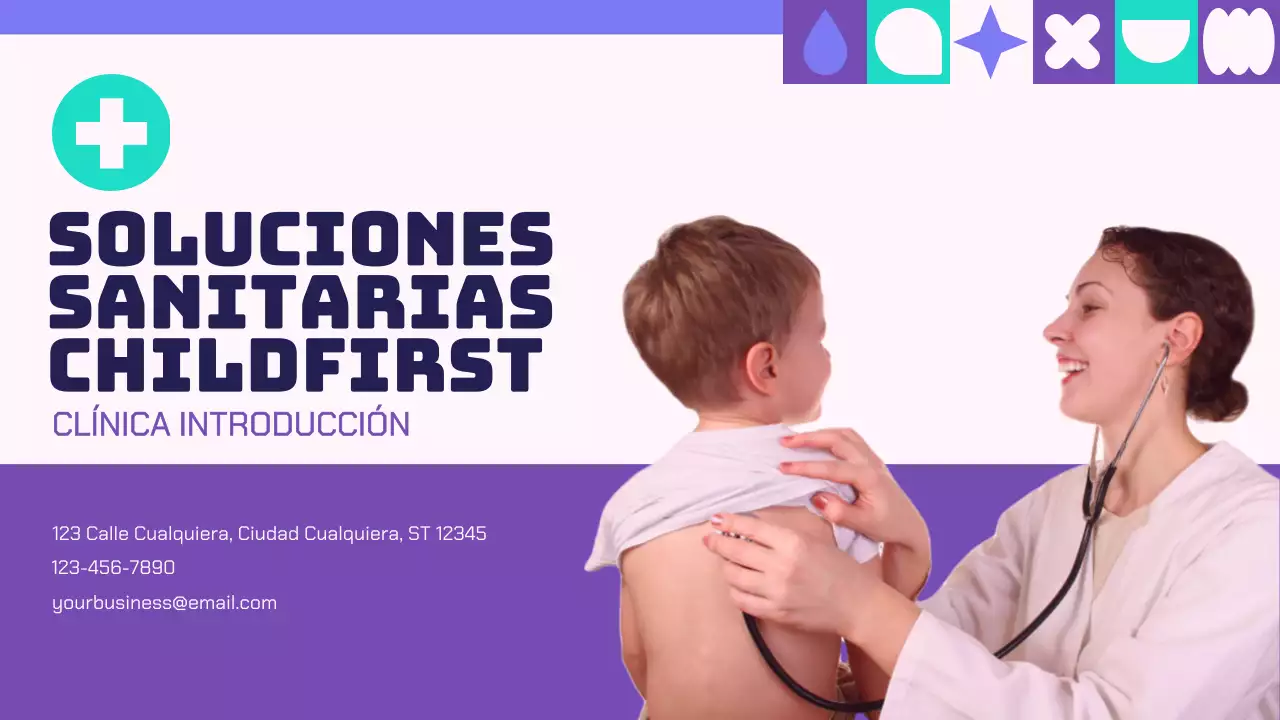 Purple And Green Modern Healthcare Solutions Presentación de la empresa