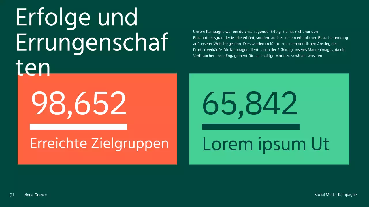 Moderne Social-Media-Kampagne in Orange und Gelb