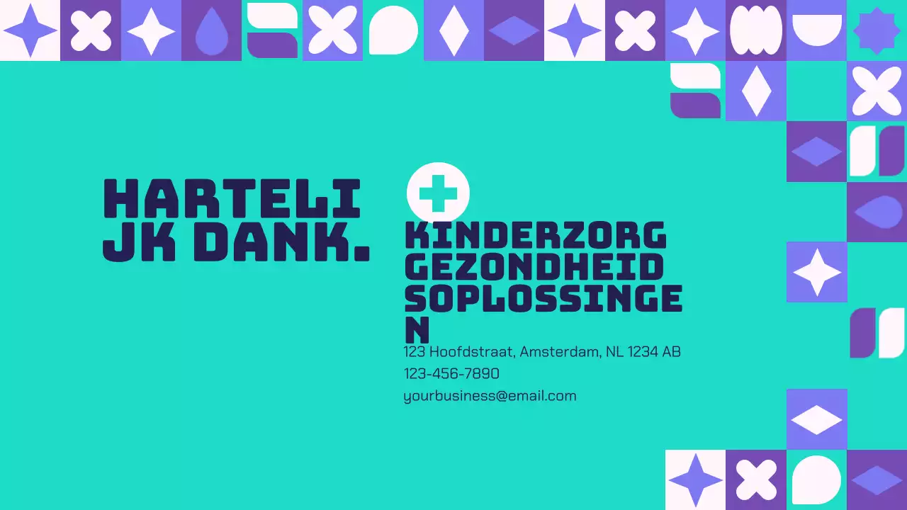 Purple And Green Modern Healthcare Solutions Bedrijf Introductie