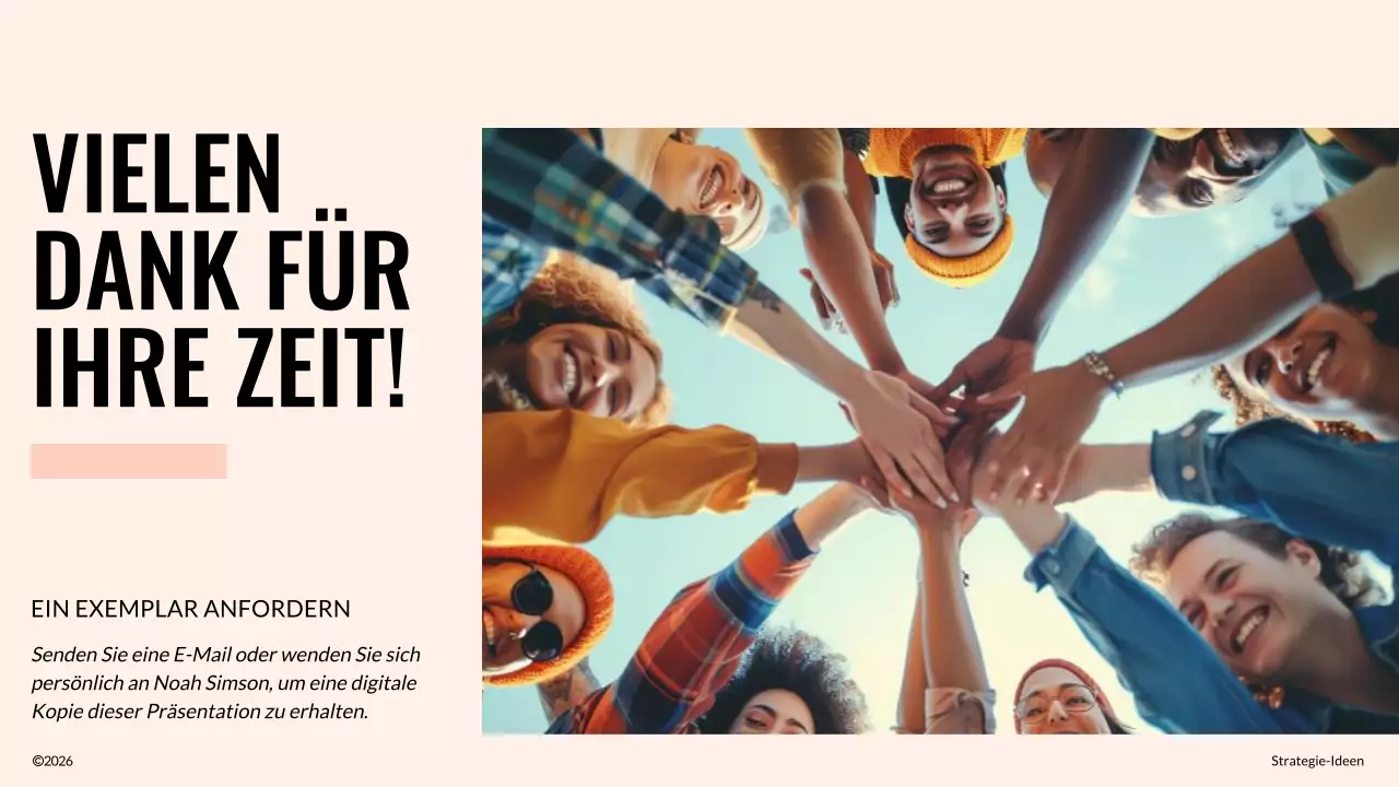 Elfenbein und Orange Moderner Vorschlag für Teambuilding